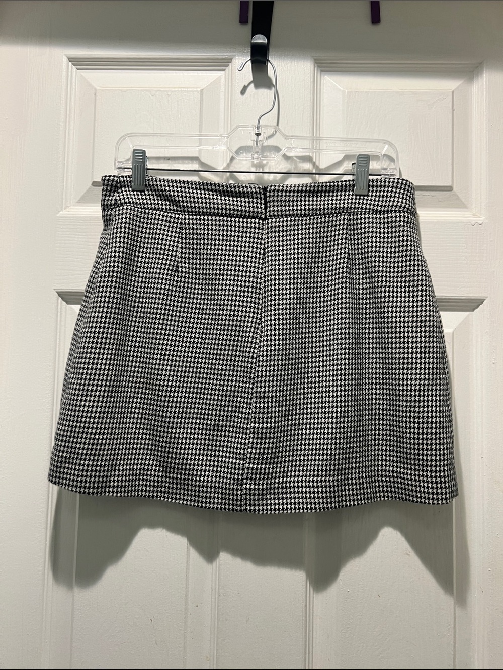 Veronica Beard Black & White Houndstooth Mini Skirt - Picture 7 of 8